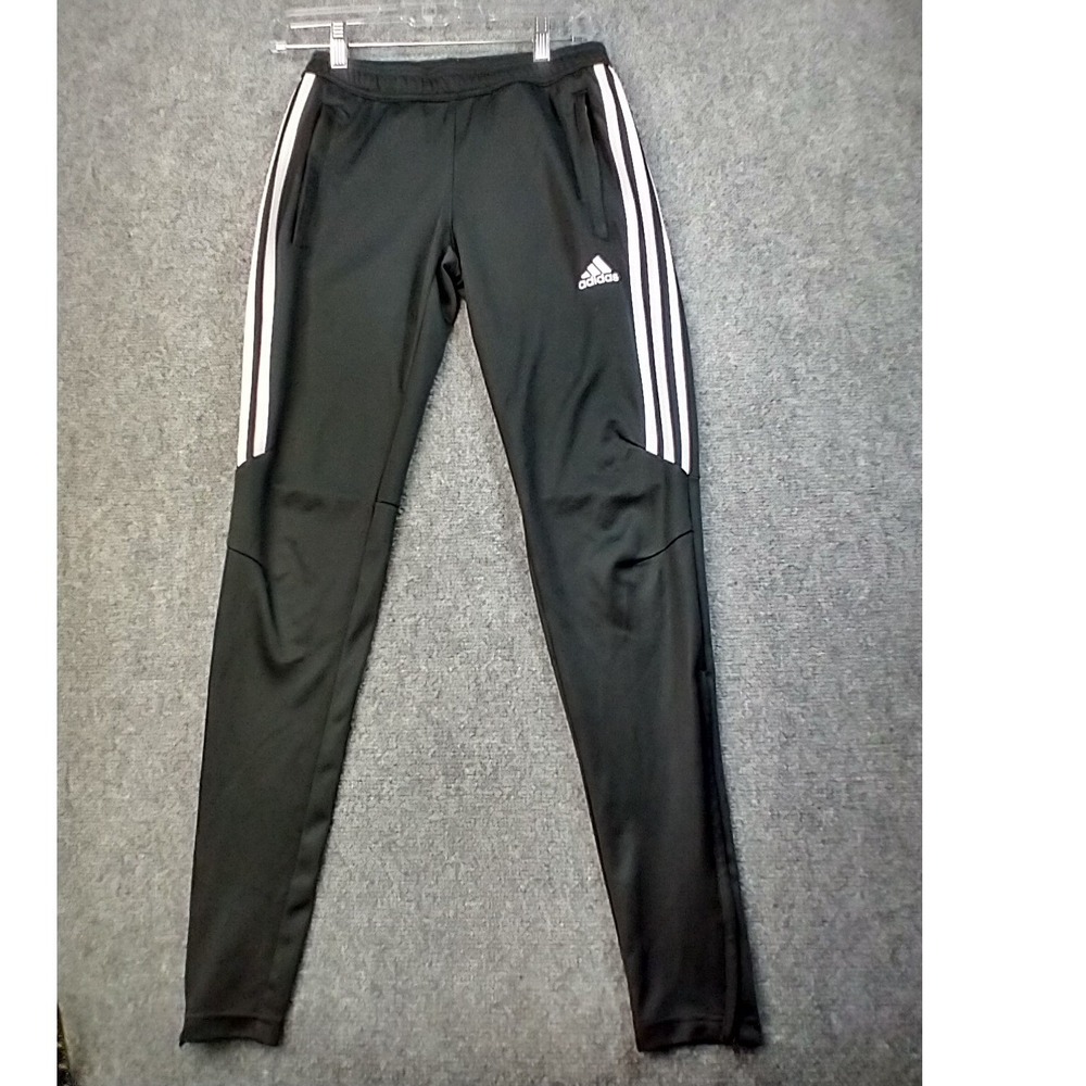 Adidas Climacool Soccer Training Pants Black White Striped XS Track Joggers